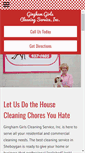 Mobile Screenshot of ginghamgirlscleaningservice.com